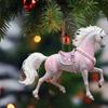 Юйшэн Лошадь Орнамент Акриловый 2D Плоский Реалистичный Конь Подвеска с Шнурком Новогодняя Елка Праздничный Домашний Декор