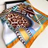 Design Gorgeous Saddle Brand Square Scarf Woman New Silk Scarf Women Bandana Luxury Headband Hijab Foulard Neckerchief