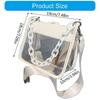 Women Transparent Clear Purse Crossbody Beach Bag Shoulder Bags Acrylic Chain Handbag Stadium Approved Bags  Black