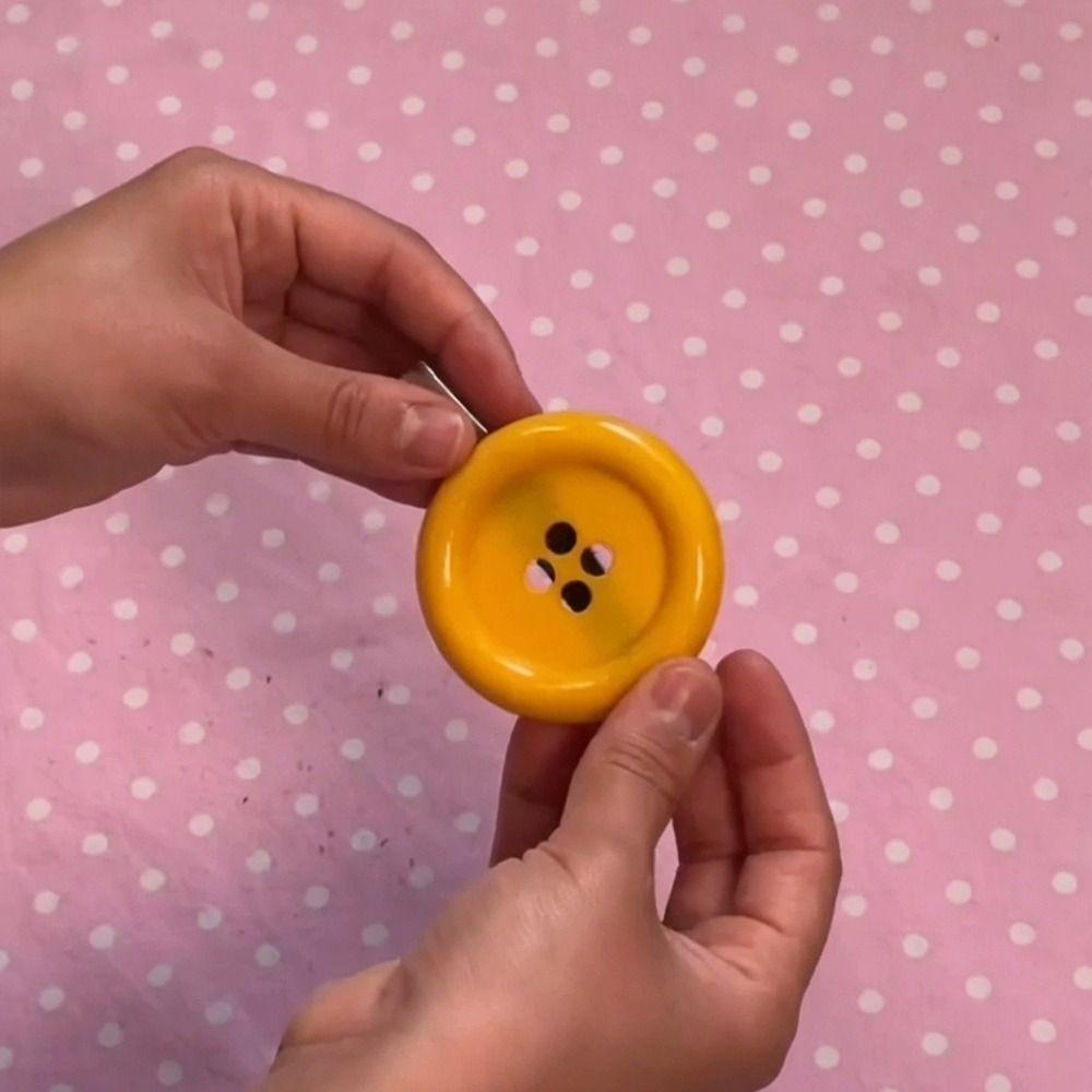 Extra Large Button Y2K Hair Clip Side Clip Harajuku Hair Clip New Side Hair Clip