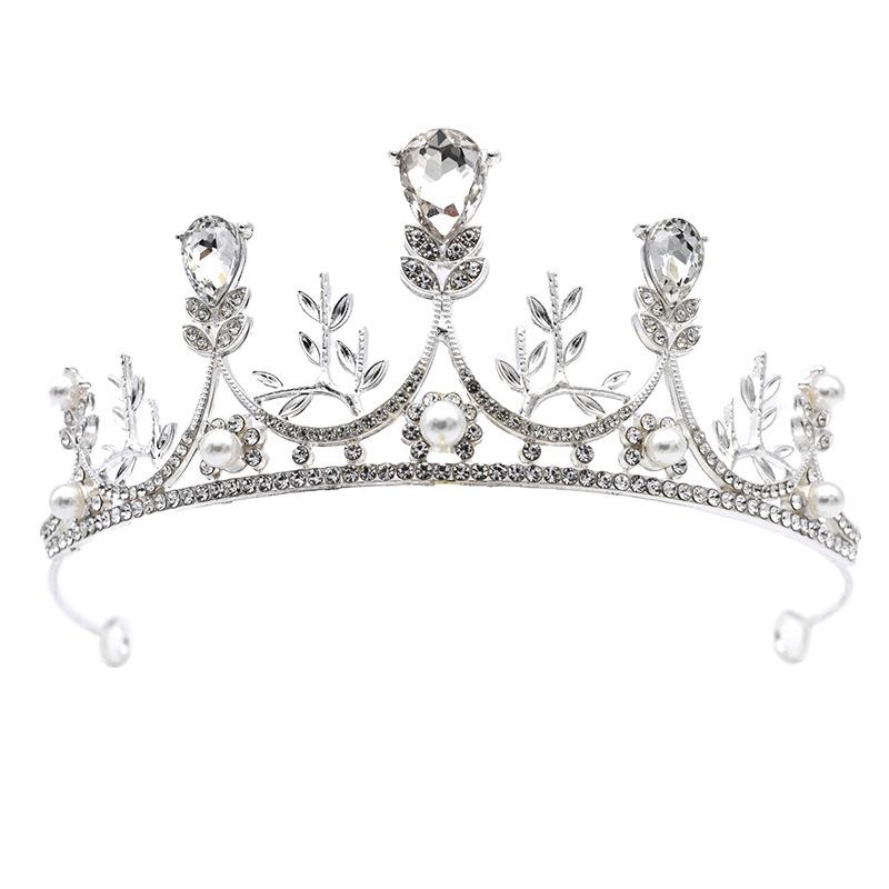 Корейская свадебная тиара, свадебное платье, аксессуары, корона принцессы из бисера ручной работы, тиара, корона