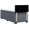 Box Spring Bed with Mattress Dark Gray 80 x 200 cm Velvet