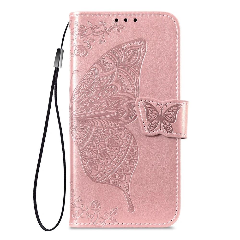 Flip Case for Motorola Edge 70 Pro, Butterfly, Pink