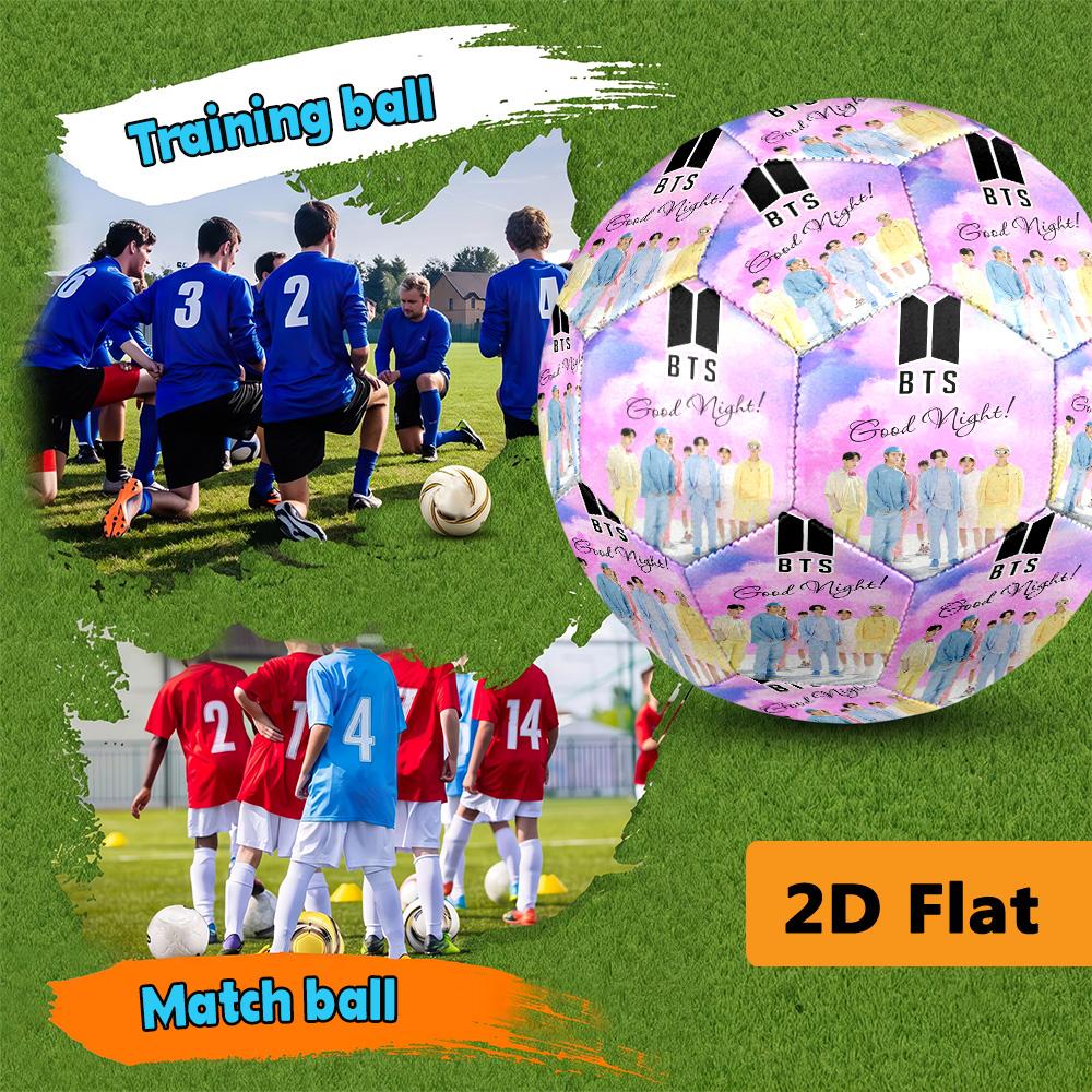 BTS Music Legacy Soccer Ball Suitable for both training and competition High elasticity Outdoor sports Wear-resistant and slip-resistant