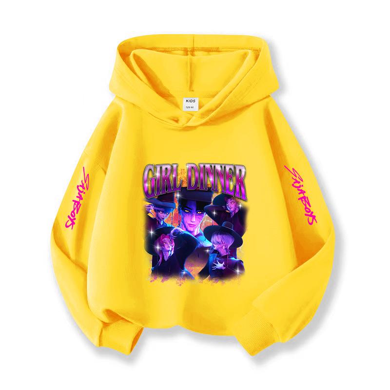 2025 New KPOP Korean Christmas Casual Children's Hoodie Fashionable, Versatile, Casual and Comfortable Girls' Top