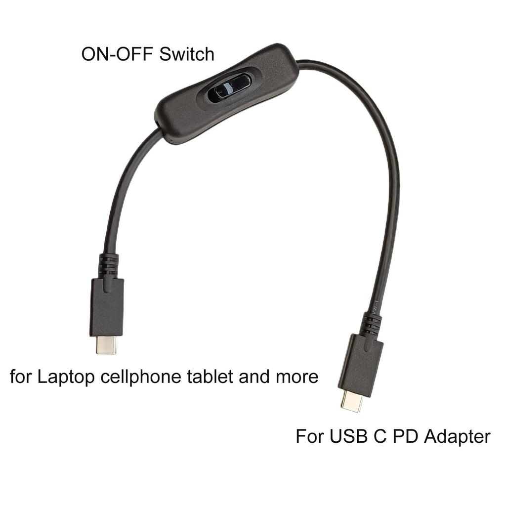 Кабель USB C — USB C, тип C «папа» — тип C «папа» с переключателями, зарядный кабель-адаптер, шнур USB3.1 PD100W для телефона
