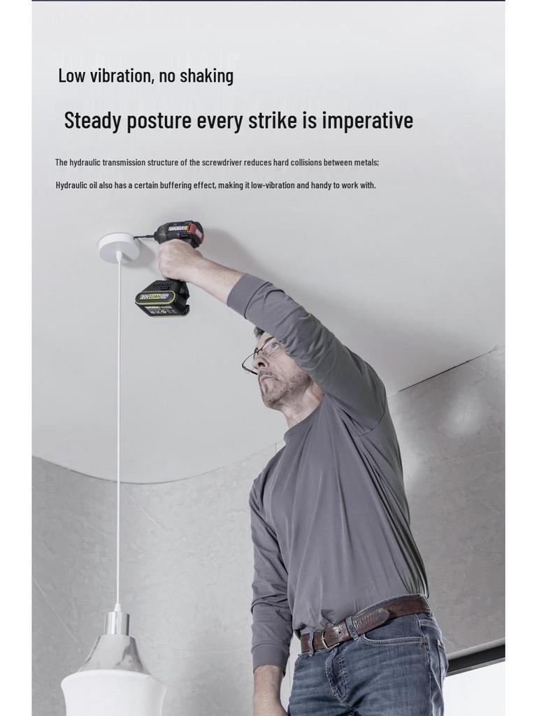 Wickes 20-вольтовый бесщеточный гидравлический ударный шуруповерт с высоким крутящим моментом и литиевой батареей