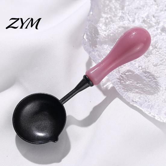 Wax Stamp Accessories Seal Spoon with Ergonomic Handle, Non-Stick Sealing Melting Spoon, Tool Warmer for Envelope & Letter Art Crafts Card Making