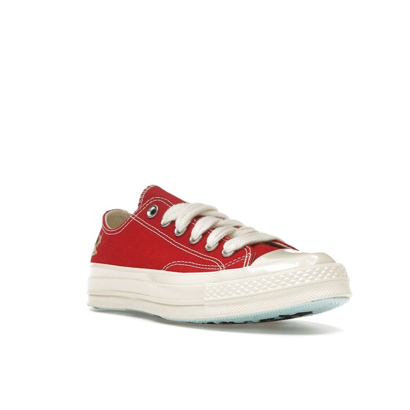 Golf Le Fleur X Converse Chuck 70 Low Darryl Pack - Salsa Unisex Sneakers Red Antique-White Black A12145C