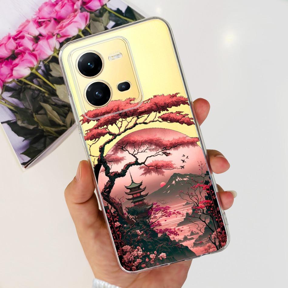 Чехол для Vivo V25 5G Vivo V25e 4G VivoV25 V 25 25E V2202 V2201 Модный Крутой Рисунок Мягкий Силикон ТПУ Чехлы для Телефона