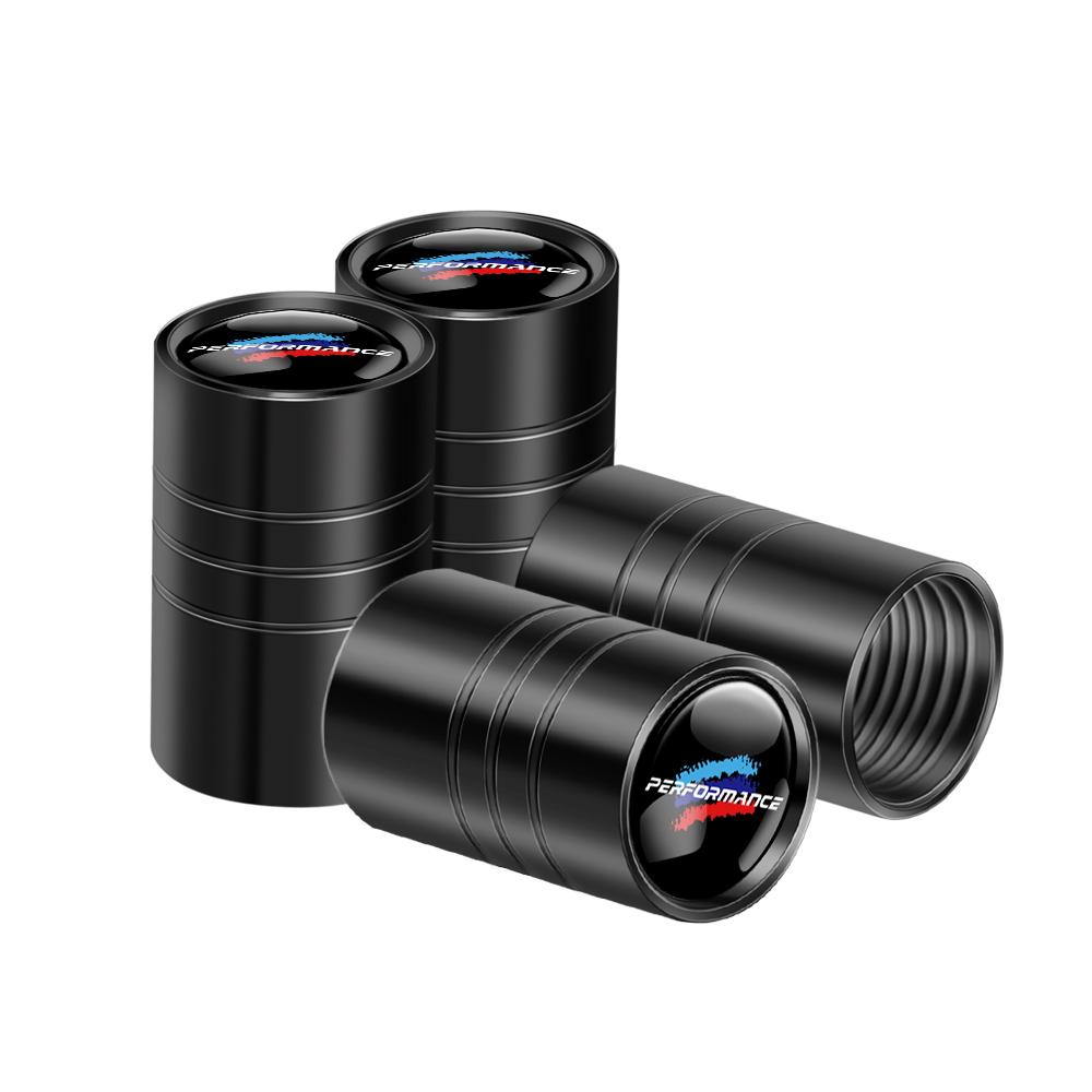 AAAPD1 4Pcs Metal Car Wheel Tire Valve Stem Cap Auto Air Stem Cover Accessories For Bmw Performance M E46 E90 E60 F30 F10 E36 G20 X2 X5