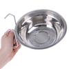 Миска из нержавеющей стали для подвешивания для питомцев, для кормления собаки, кошки, птицы, попугая, для еды, воды, клетка, чашка