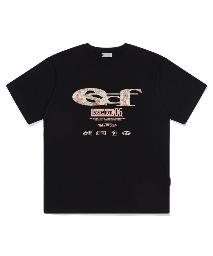 Fashion Printing Pattern Short Sleeve Cotton T-shirt Casual Loose Trend Top Oversized Sports Street Wear Unisex