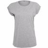 Womens/Ladies Extended Shoulder T-Shirt