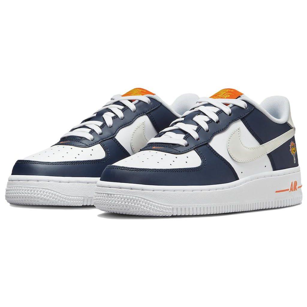Nike Детские кроссовки Air Force 1 Low GS UV Reactive Blue Midnight-T Navy White FN7239-410