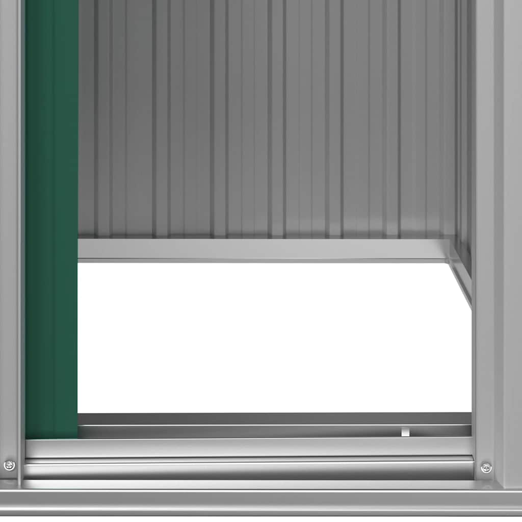Vidaxl Szopa Ogrodowa, Zielona, 126X97,5X177 Cm, Stal Galwanizowana