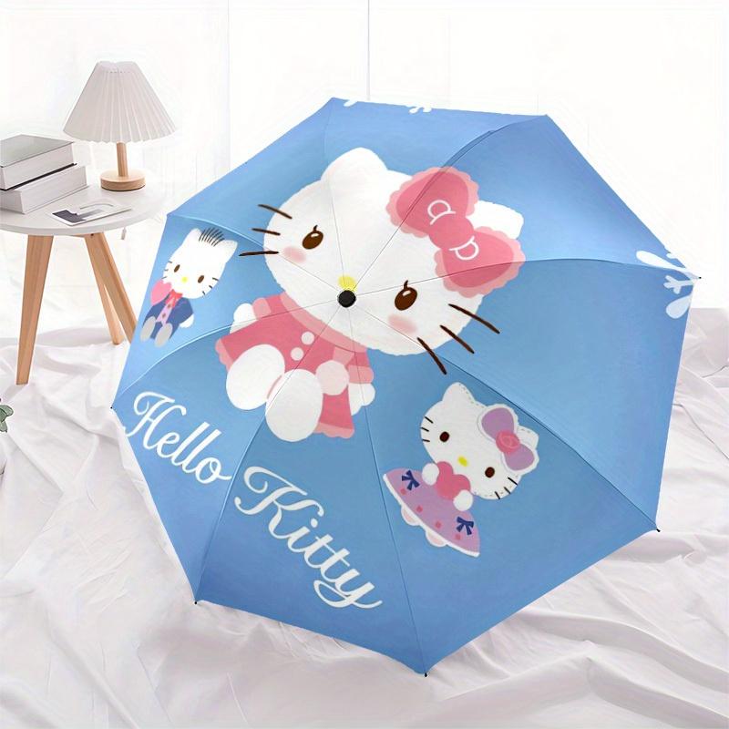 1pc Hello Kitty Winter Edition Umbrella with Plastic Handle,Suitable for All Seasons Home Travel Outdoor UmbrellaSanlio542