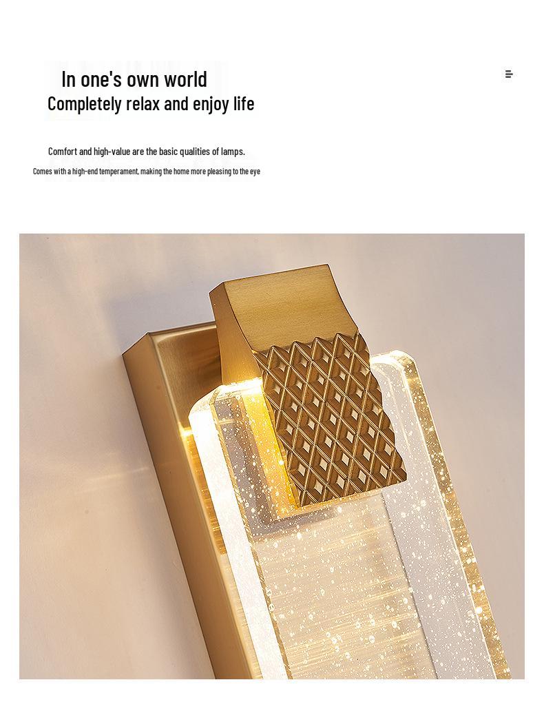 Постмодернистский хрустальный настенный светильник: Элегантное освещение для гостиных, прихожих, проходов, лестничных маршей и прикроватного декора