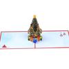 Festive 3D Popup Christmas Tree Card Heartwarming 3D Pop Up Christmas Tree Card with Envelope for Seasonal Greetings