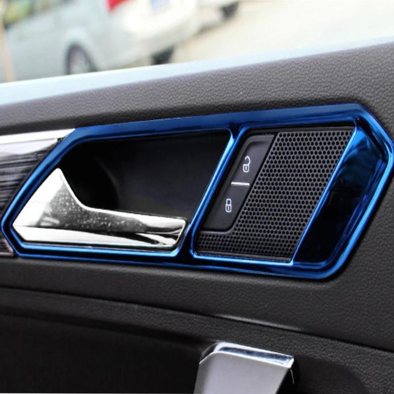 My Good Car Stainless Steel Inner Door Handle Trim Stickers for Volkswagen VW Tiguan L 2016 - Accessories