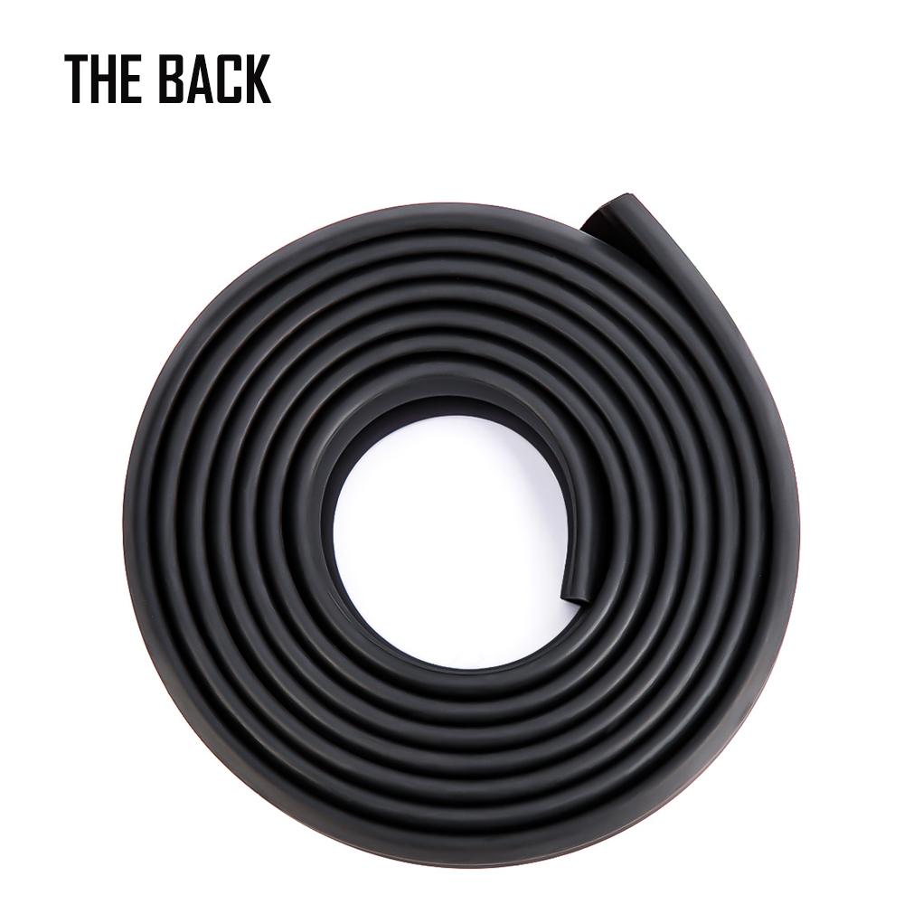 2,5 м передний бампер автомобиля, резиновая универсальная защита для бампера, полоса для губ, боковая юбка автомобиля, наклейки на автомобиль, ширина 65 мм