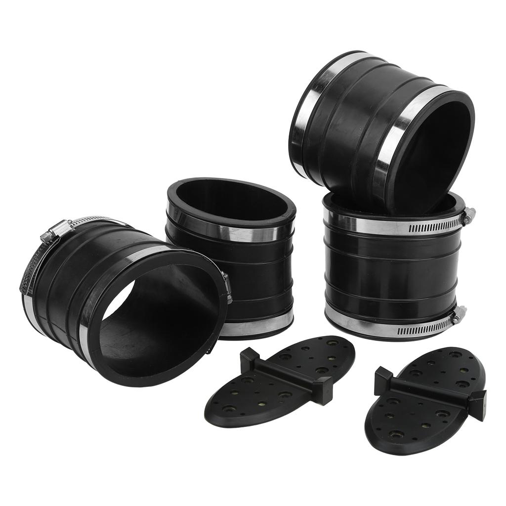 Комплект шлангов-гофр выхлопной системы Y-образный с заслонкой водяной заслонки нижняя верхняя 32‑14358T Замена для двигателей Mercruiser V6 V8