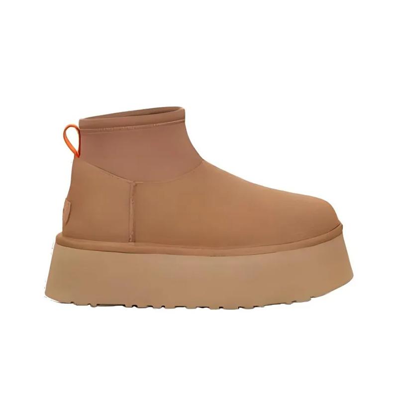 UGG Классические женские кроссовки Mini Dipper Chestnut коричневые 1168170-CHE