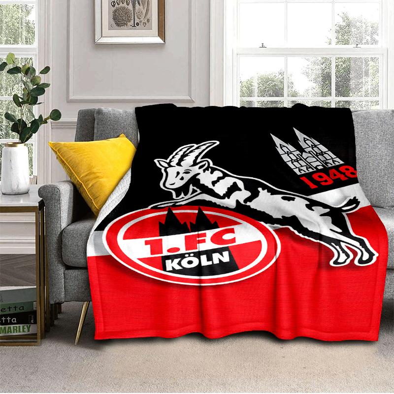 Goat Football Club Koln Blanket Lightweight Ideal Bedding Blanket Perfect for Travel, Camping, Living Rooms, Offices, Sofas, Fan Christmas gift