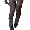 Women's Large JK Sweet Style Black Rhombus Bottoming Stockings for Spring, Autumn, and Winter - All-Match Lolita Socks
