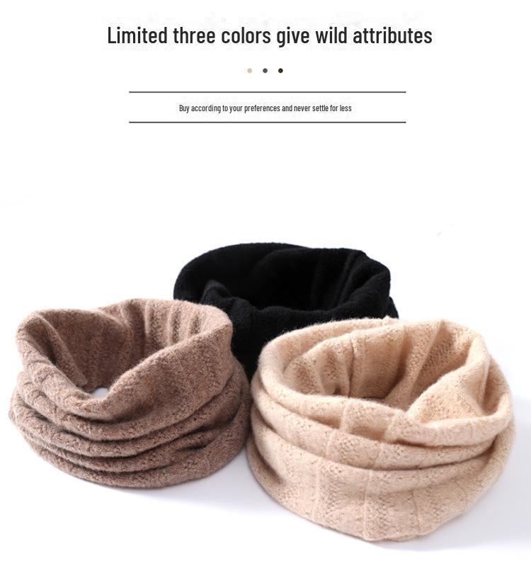 Unisex Wool-Knit Scarf: Thick Neck Cover for Warmth and Support