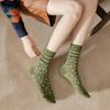 High Quality Fashion Vintage Warm Cotton Sock Autumn Winter Lady Thick Casual Girl Middle Tube Socks for Women