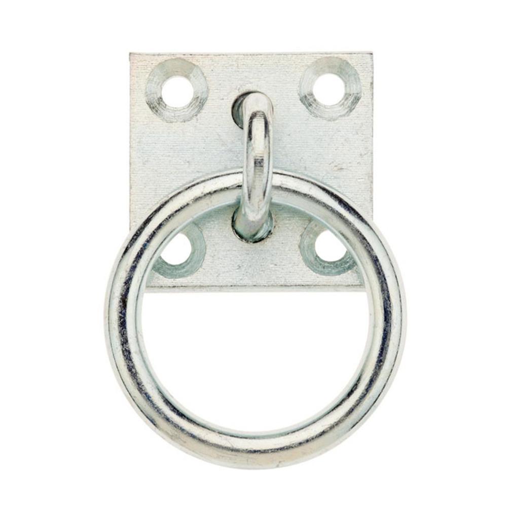 1 set Durable Horse Tie Ring Zinc Plated Horse Hitching Plate Reliable Tie Ring Plate Brushing
