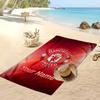Manchester United Personalized Printed Beach Towel Soccer Logo Support Custom Name Text Absorbent Towel For Sport Travel Special Gift
