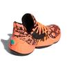 Adidas Harden Vol. 4 Cushioning Abrasion Resistant Low top Basketball Shoes Men's Orange Black (Unisex) Basketball Shoes FV4155