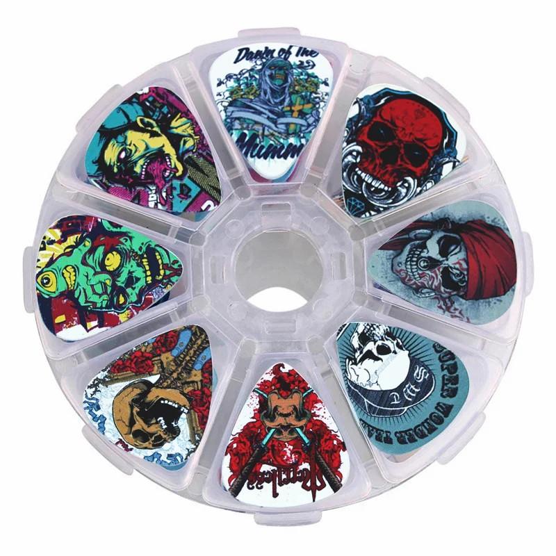 Multi-style Guitar Picks for Electric Guitar Acoustic Guitar Bass 0.46/0.71/1.0mm 50pcs