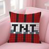 Game T-TNT Block Explosion Pillow Case Plush Fabric Soft Double-Sided Printed Sofa Warm Winter Home Gift Cushion Cover