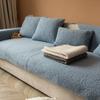 Winter Lamb Wool Sofa Cushion, Non-Slip Nordic Simple Seat Cushion, Universal In All Seasons, Thickened Fabric Plush Sofa Cover