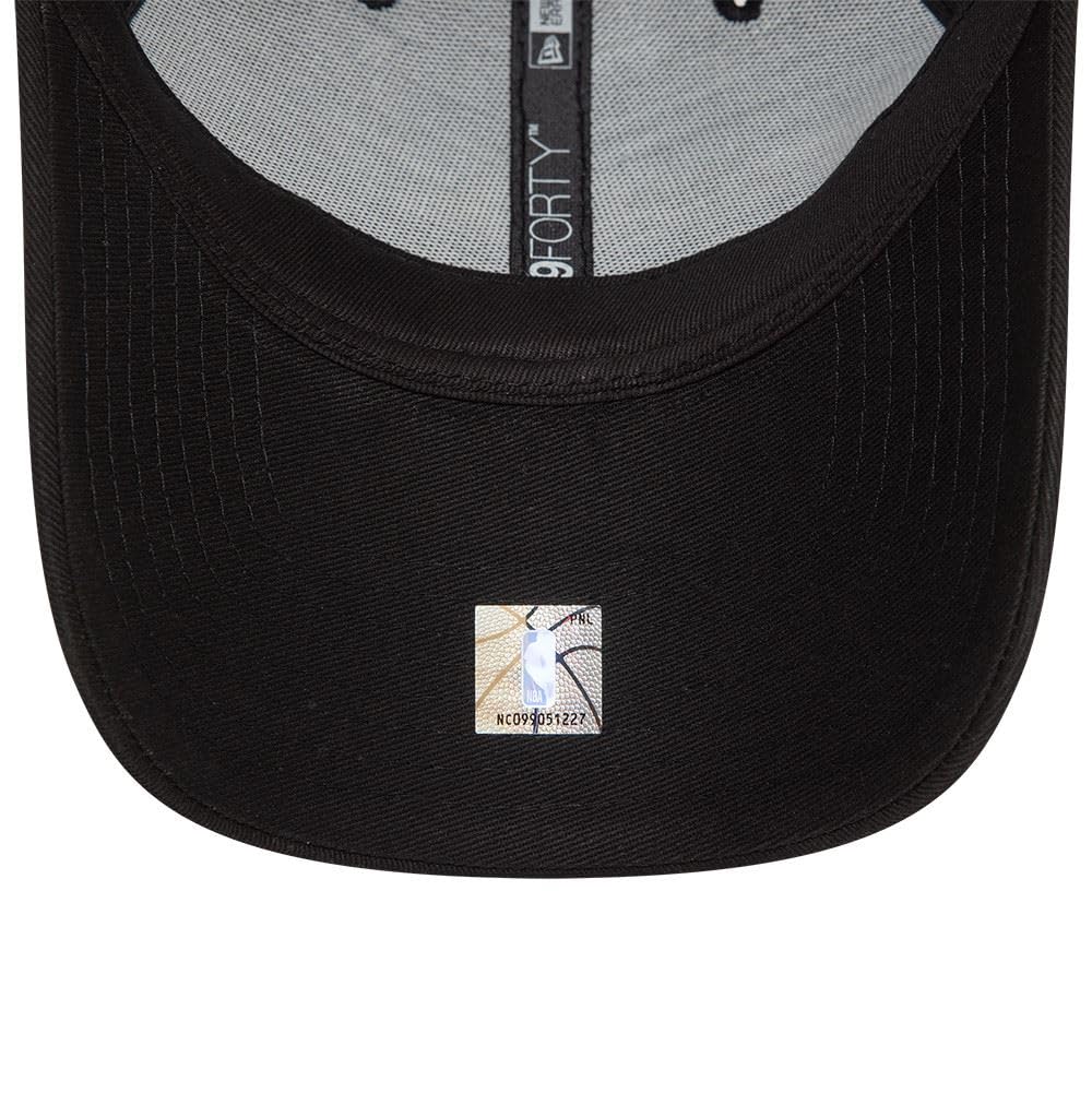 Кепка 940 9FORTY Регулируемая One Size Fits All НБА Чикаго Буллз Хлопковая Бейсбольная Кепка Шляпа [New Era] Мужская Женская Универсальная (Свободный размер, черный)
