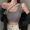 Sexy Women Crop Tank Tops Summer Tube Tops Solid Slim Skinny Stretch Basic Casual Lady Vests