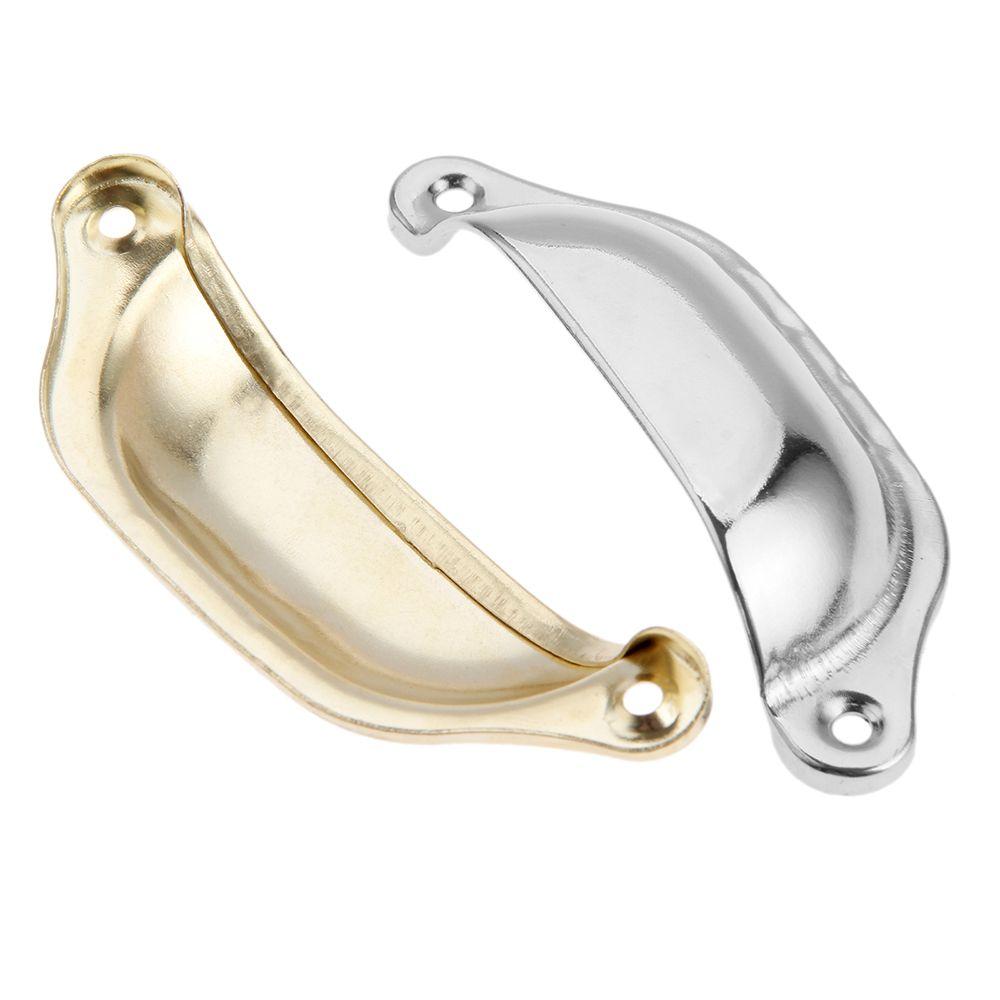 Antique Brass Dresser Furniture Shell Shape Cabinet Pulls Door Handle Drawer Knob Wardrobe Pulls