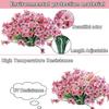 Пучок искусственных фиалок Устойчивые к УФ-лучам Искусственные цветы Реалистичные Не выцветающие Искусственные растения Фиолетовые кусты для уличного Домашнего оконного ящика Украшения для крыльца