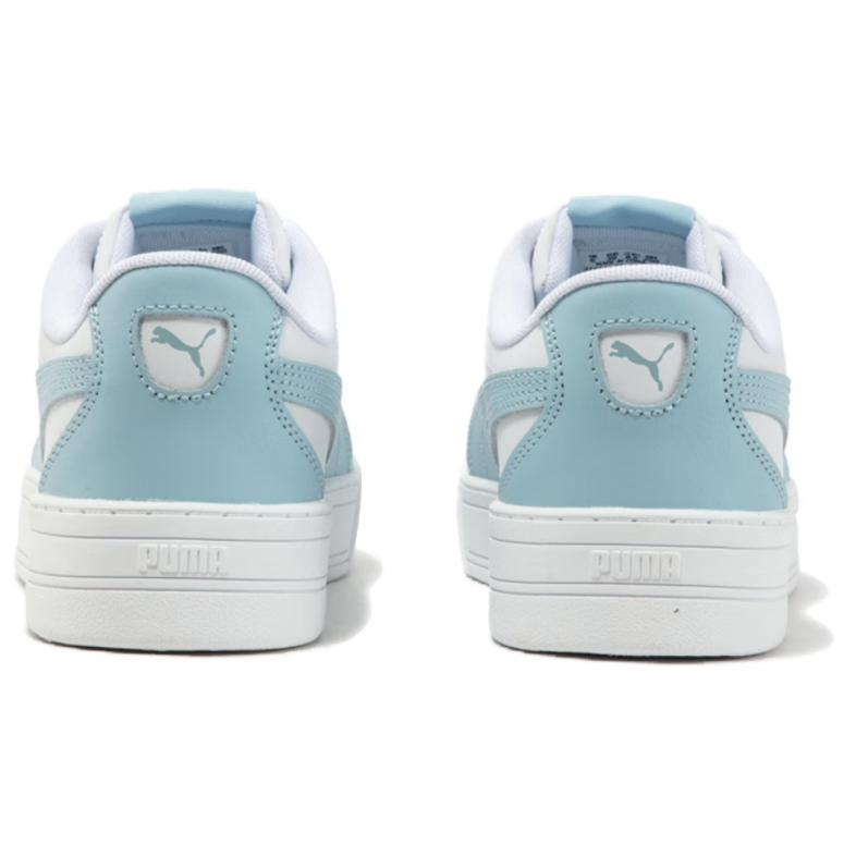 Puma Skye Leather Casual Comfortable Low-Top Sneakers Women Sneakers White Blue 374764-21