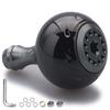 HEIGHTEN 30mm Reel Handle Knob, 14.5g, for Shimano and Daiwa Type A and Type S Aurora Series (Black & Gunmetal) (407)