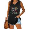 Summer Fashion Tank Top Women V Neck Shirt Ladies Casual Sleeveless T-shirt