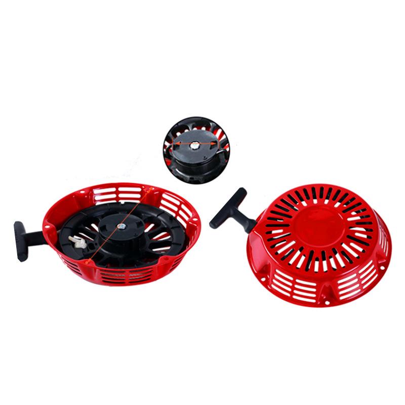 GX390 Красный пусковой механизм с ручным стартером в сборе Пластиковый легкий пусковой механизм для автомобиля GX390( Изогнутый коготь)