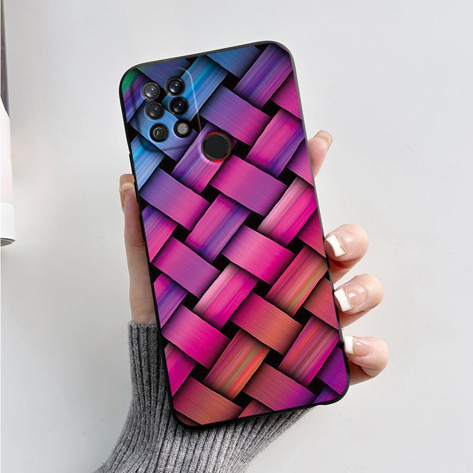 For Tecno Pova Case LD7 LD7j Fashion Marble Cover Matte Phone Case For Tecno Pova Soft Silicone Fundas 6.8'' Back Cover Bumper