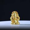 2 шт. Миниатюрная статуя Будды Ганеши, золотой слон, миниатюрные фигурки, домашний декор, настольное украшение