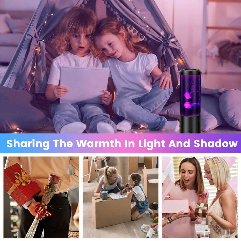 Светодиодная лава-лампа «Медуза» USB Электрическая ночная лампа «Медуза» Многоцветный настольный светильник для настроения Украшение для детской комнаты дома