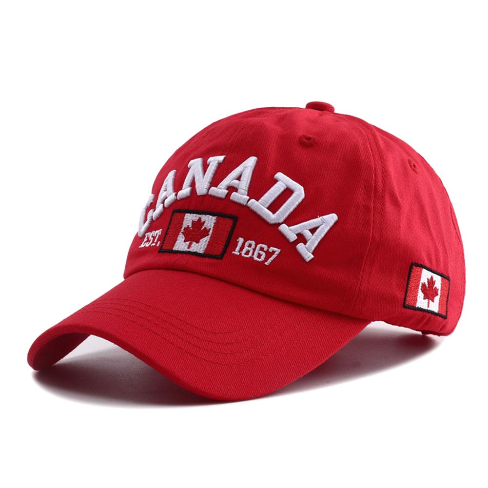 Спортивная Уличная Регулируемая Стиль Городская Хип-Хоп Костяная Кепка Snapback Бейсбольная Вышивка Флаг Канады Новый Бренд Последние Свежие Кепки Для
