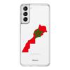 Чехол для телефона с футбольным флагом Марокко для Samsung Galaxy S23 S22 Ultra S20 S21 FE 5G S10 S10E S9 S8 Plus 4G, мягкая прозрачная задняя крышка Couqe